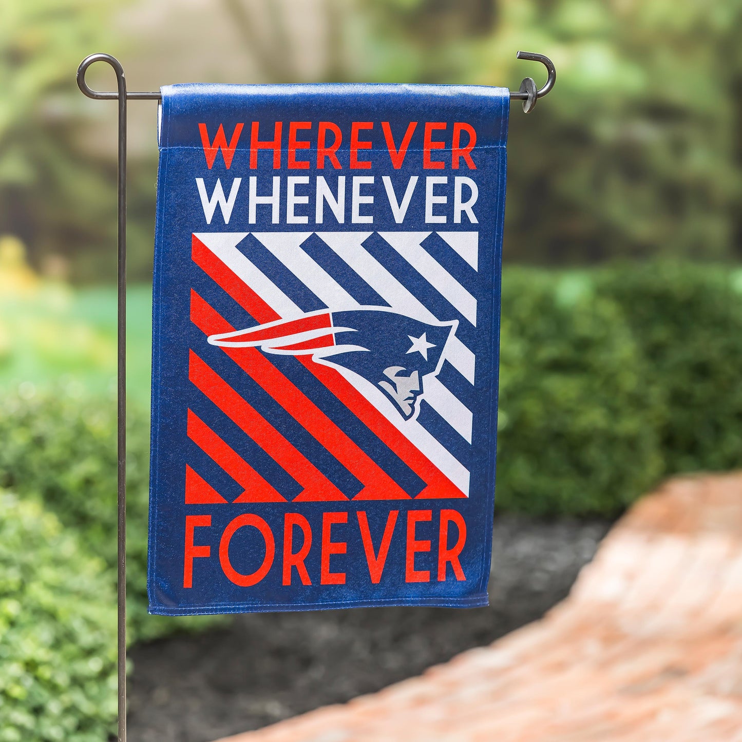 New England Patriots WWF Fan Garden Flag