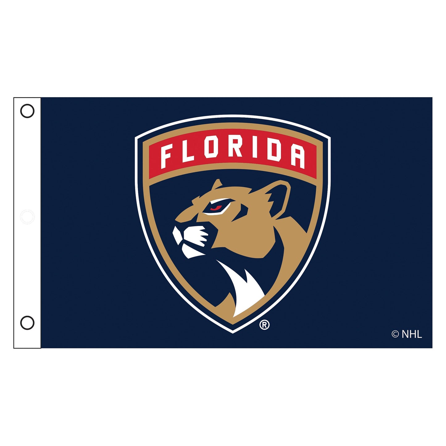 Florida Panthers Single Sided Flag w/ 2 Grommets, 3'x5'