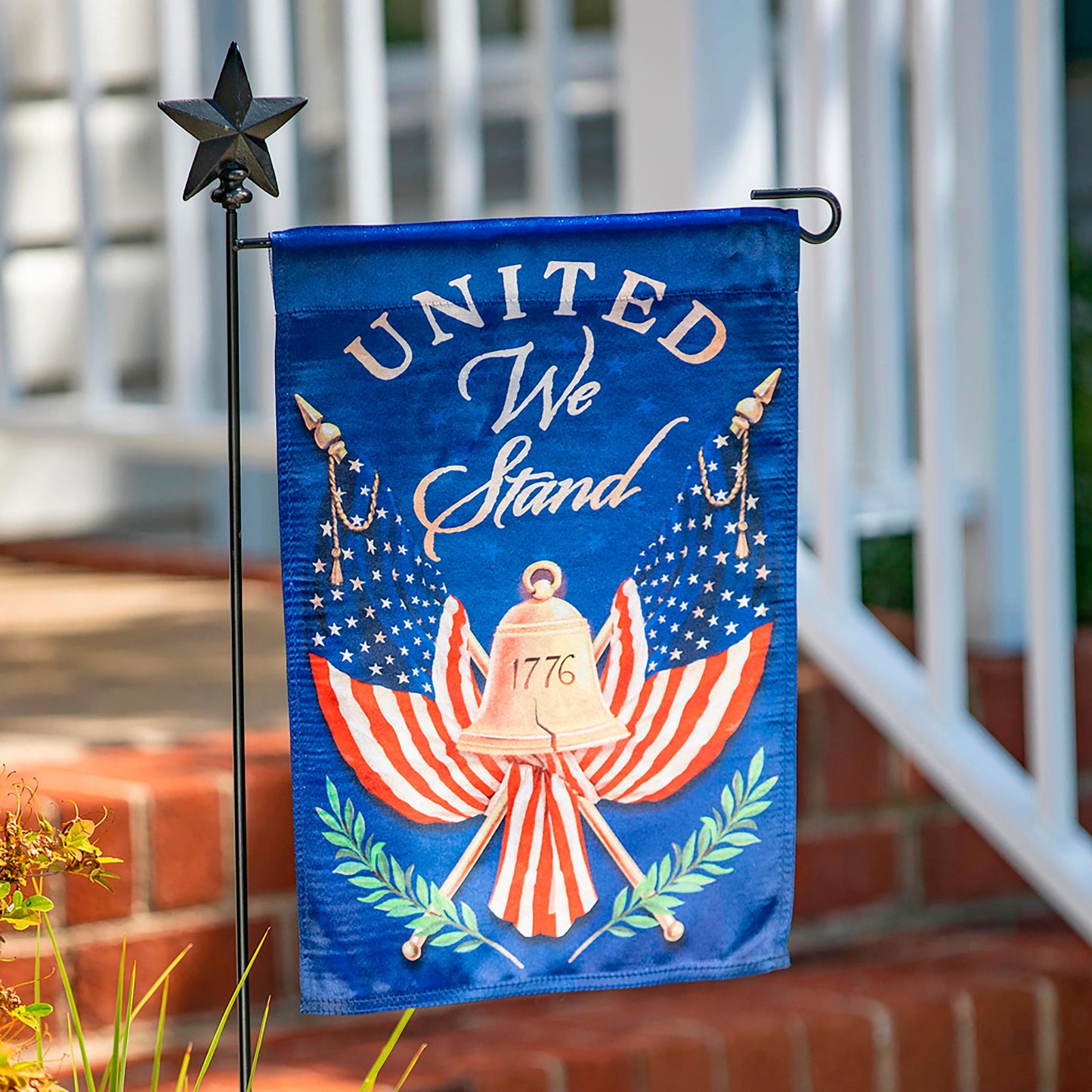United We Stand Garden Lustre Flag