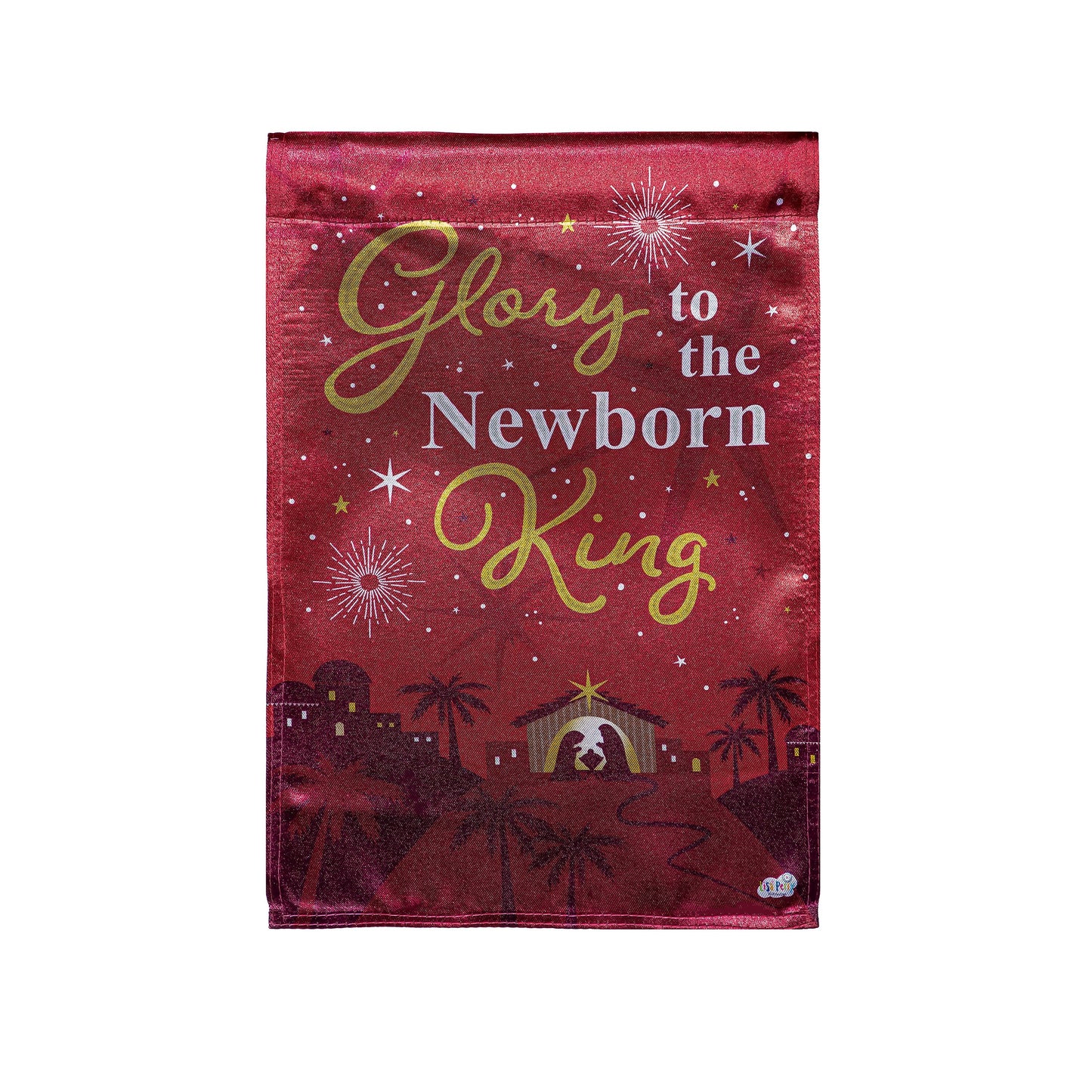 Newborn King Reversible Lustre Garden Flag