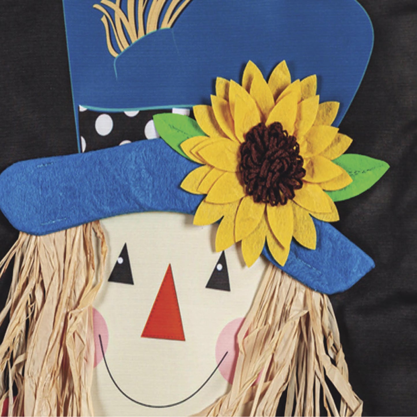 Scarecrow Friend Applique Garden Flag