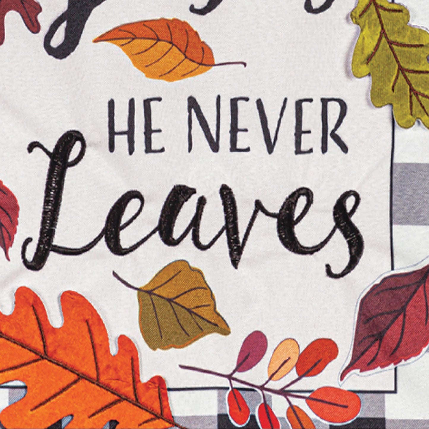 Fall for Jesus Garden Linen Flag