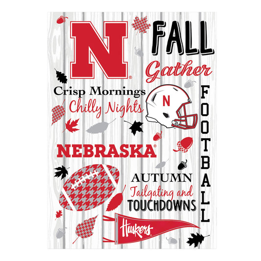 University of Nebraska, Moire Flag, House Size, Fall Seasonal