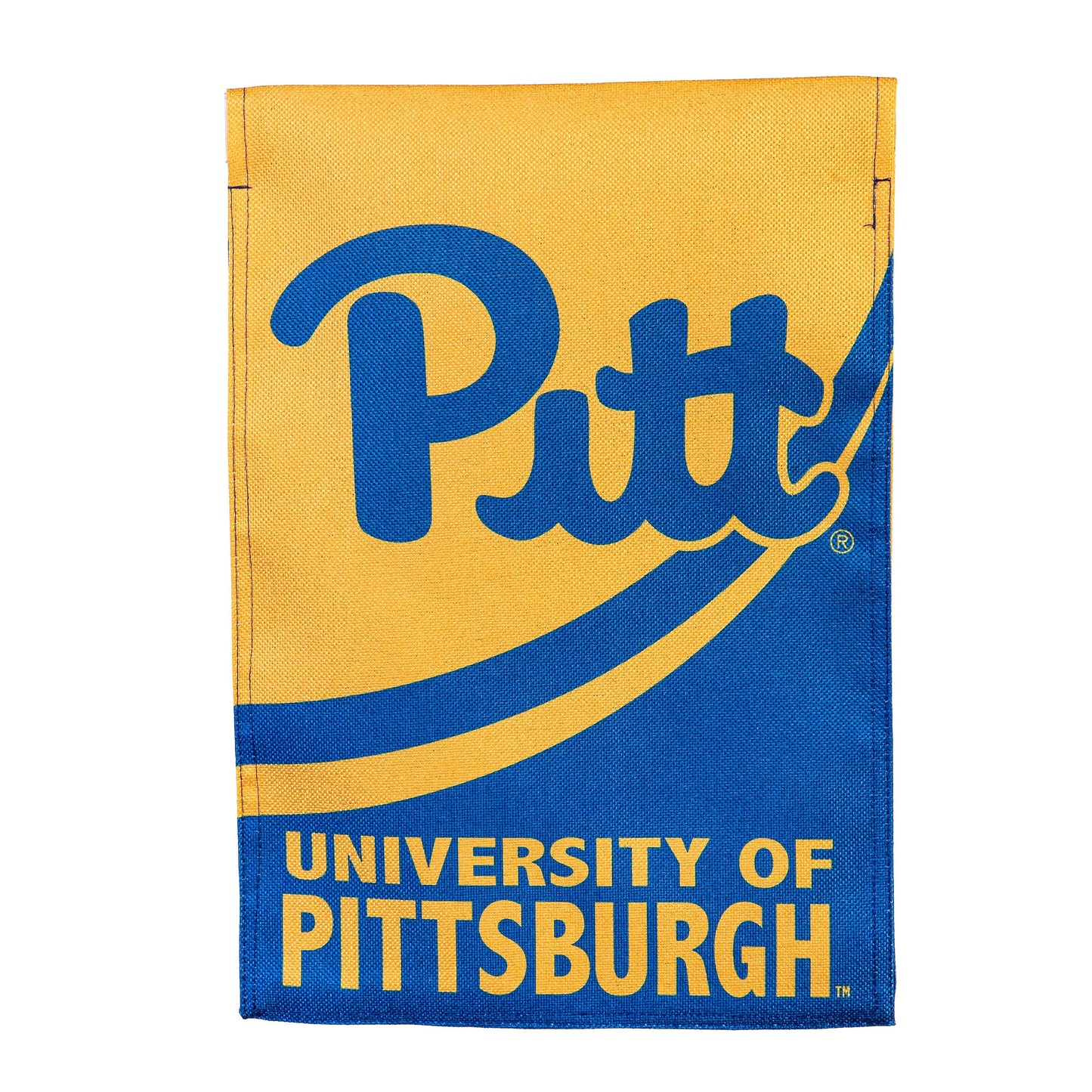 University of Pittsburgh Burlap Flag GDN Size