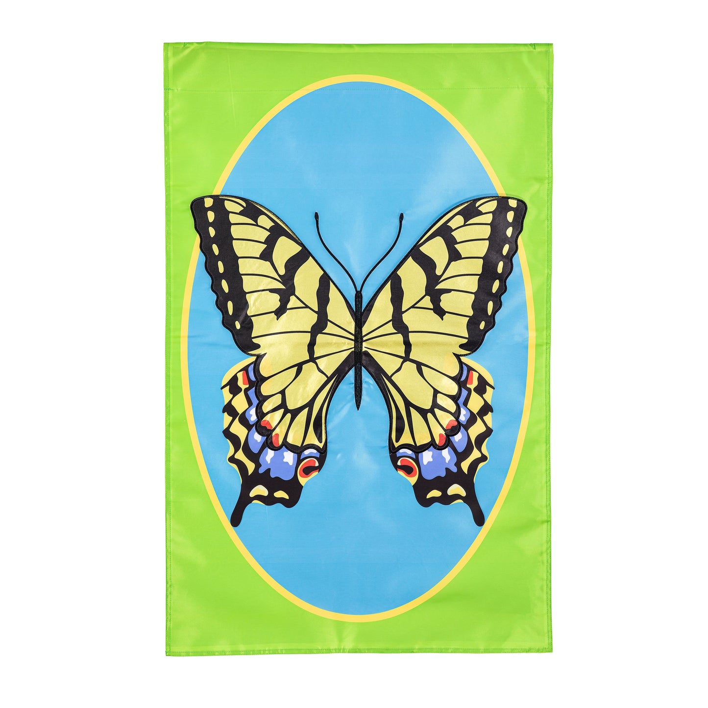 Butterfly Swallowtail Basic Applique House Flag