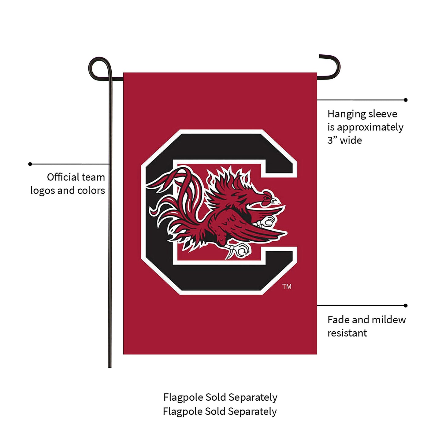 University of South Carolina Gamecocks Garden Flag