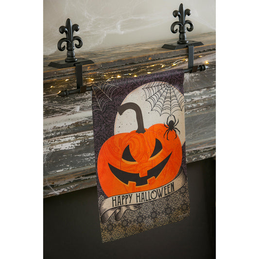 Happy Halloween Garden Suede Flag