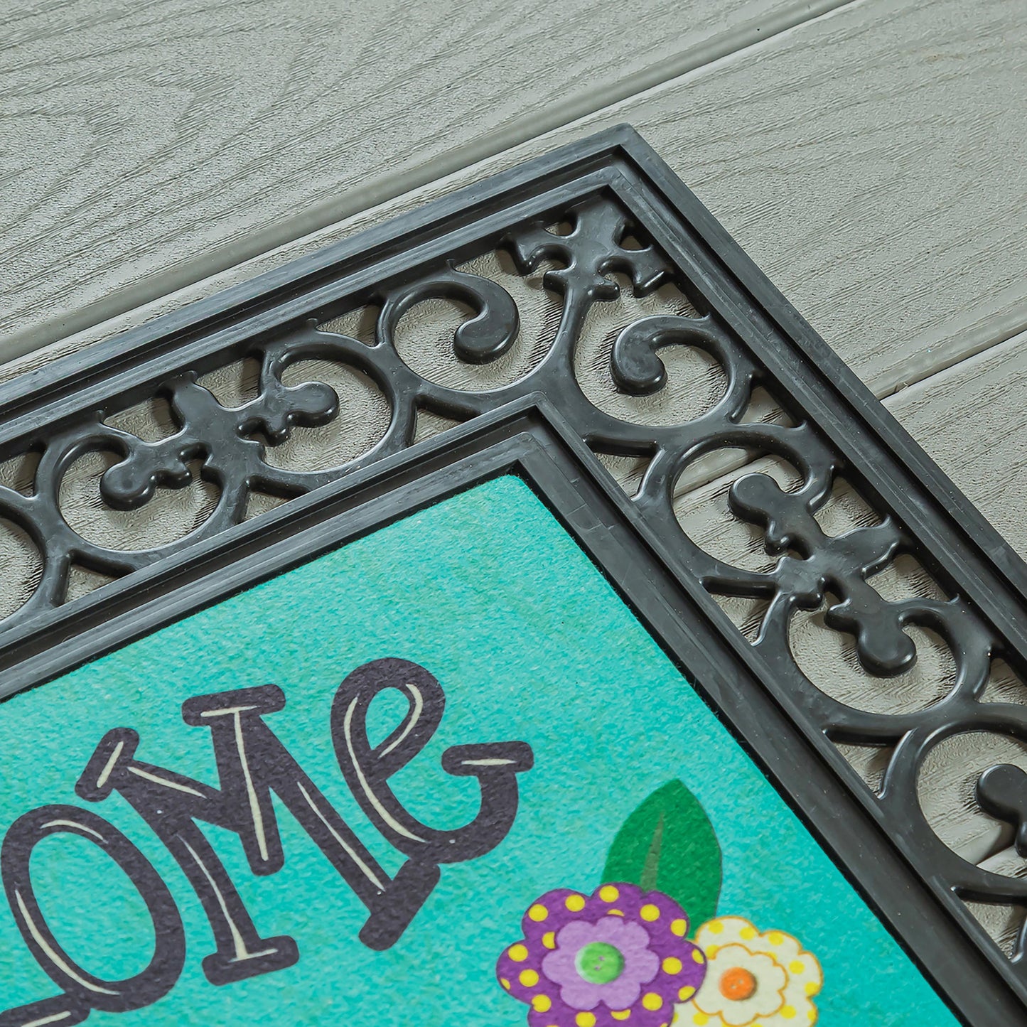 Welcome Y'all Burlap Garden Flag and Sassafras Mat Set (14B4181ECM+22001T+431272+43BM003)