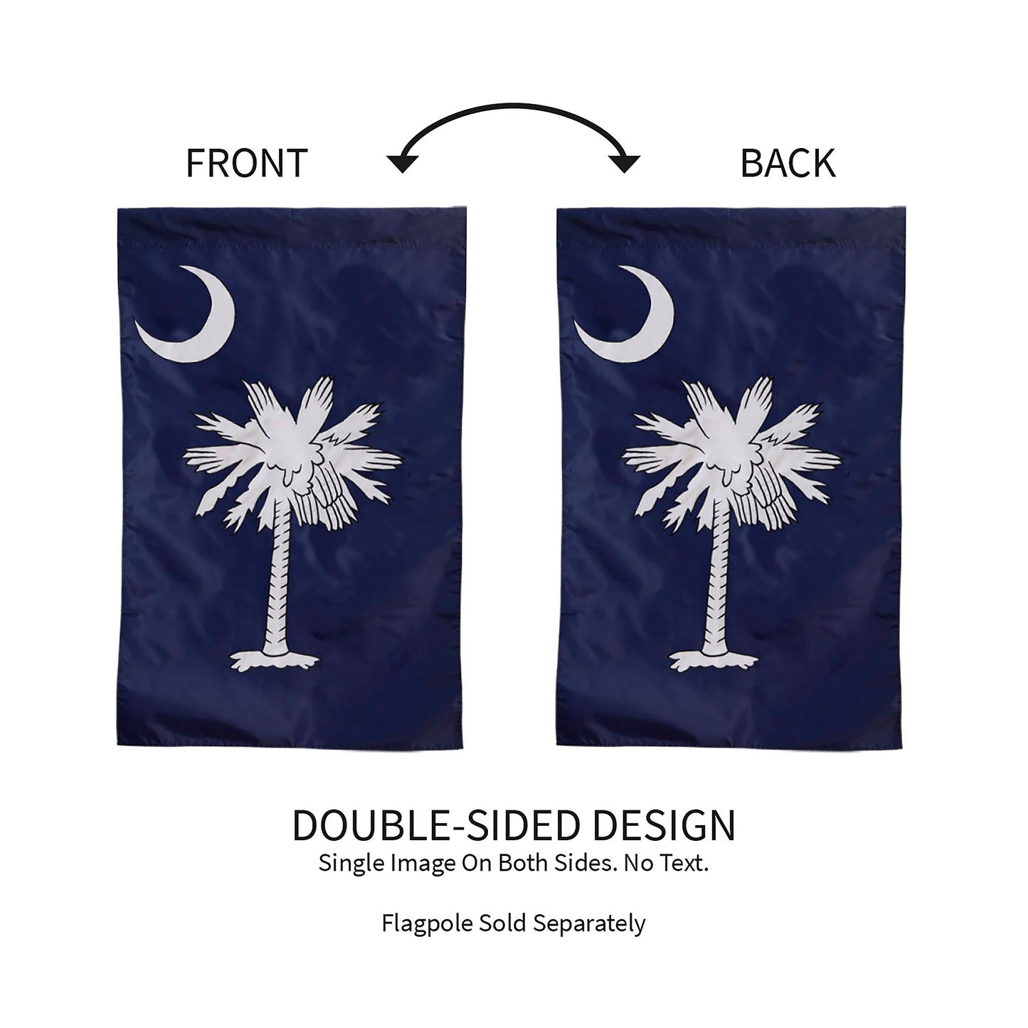 South Carolina Garden Applique Flag