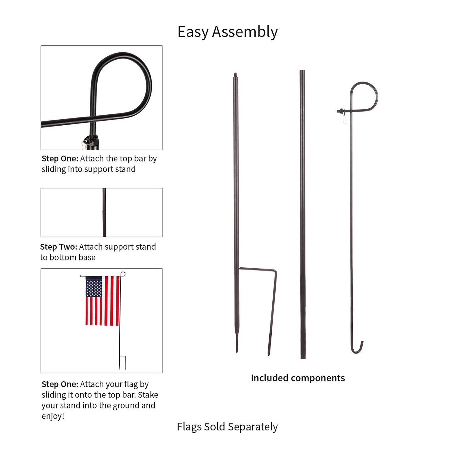 Iron House Flag Stand