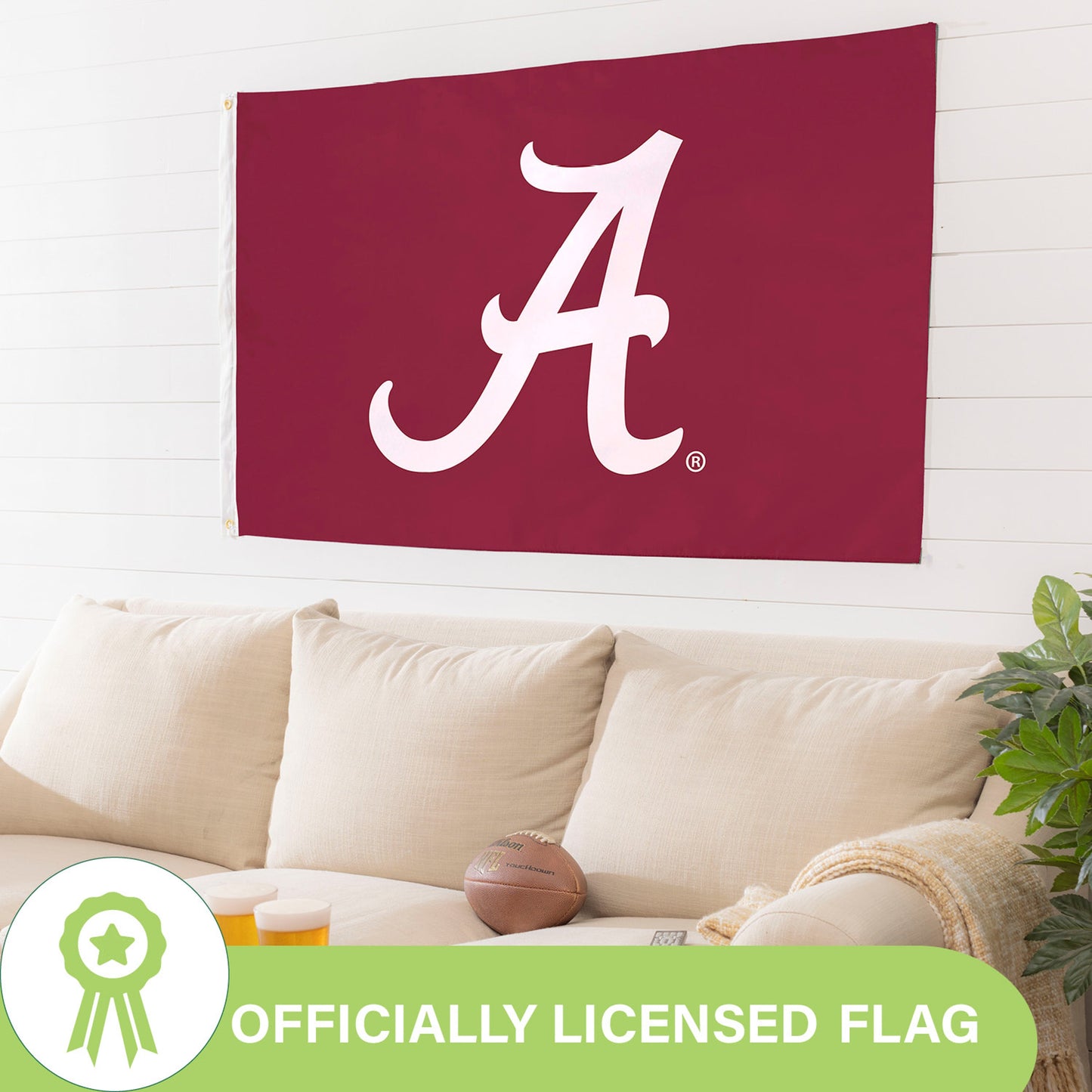 University of Alabama Single Sided Estate Flag with 2 Grommets, 3'x5'
