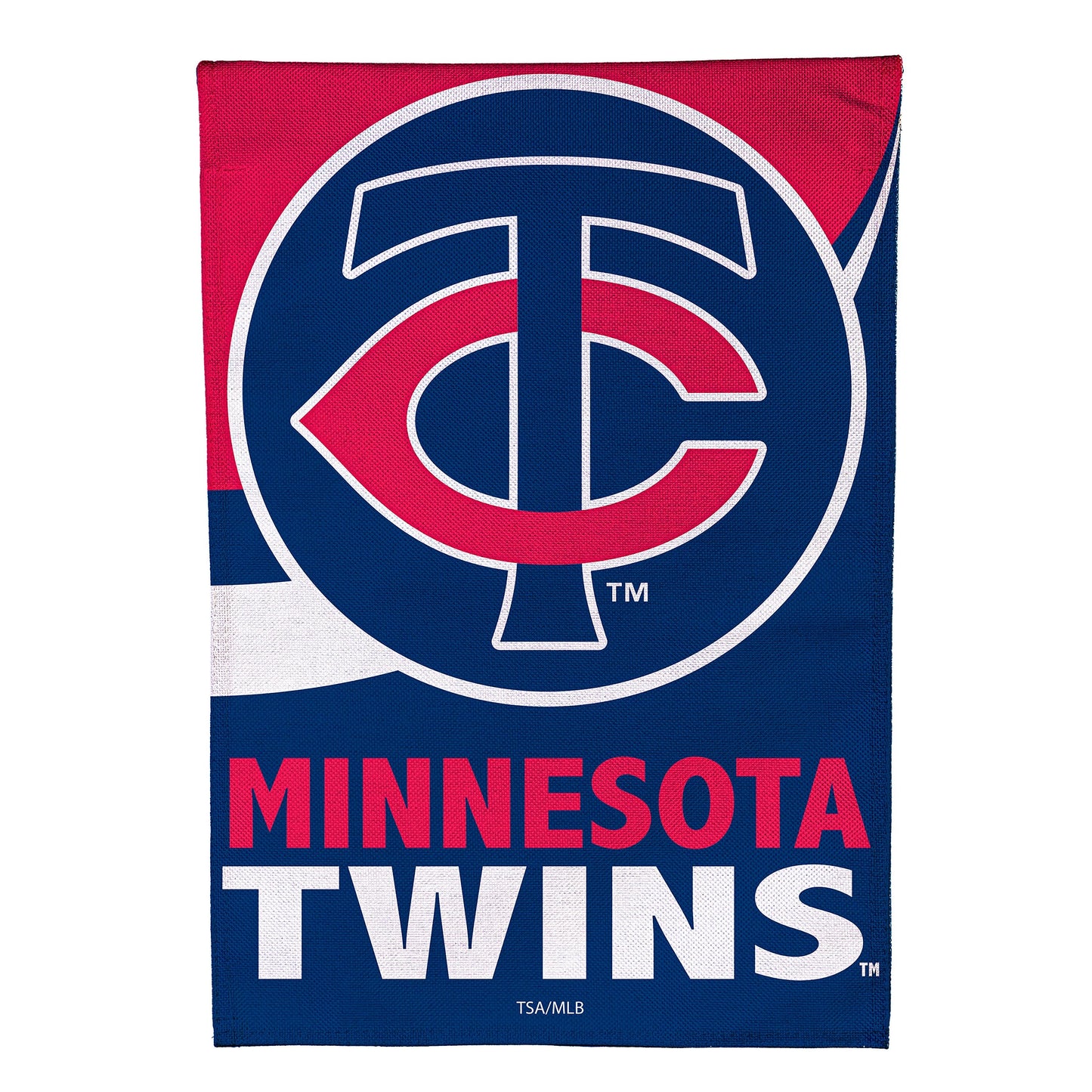 Minnesota Twins Burlap Garden Flag