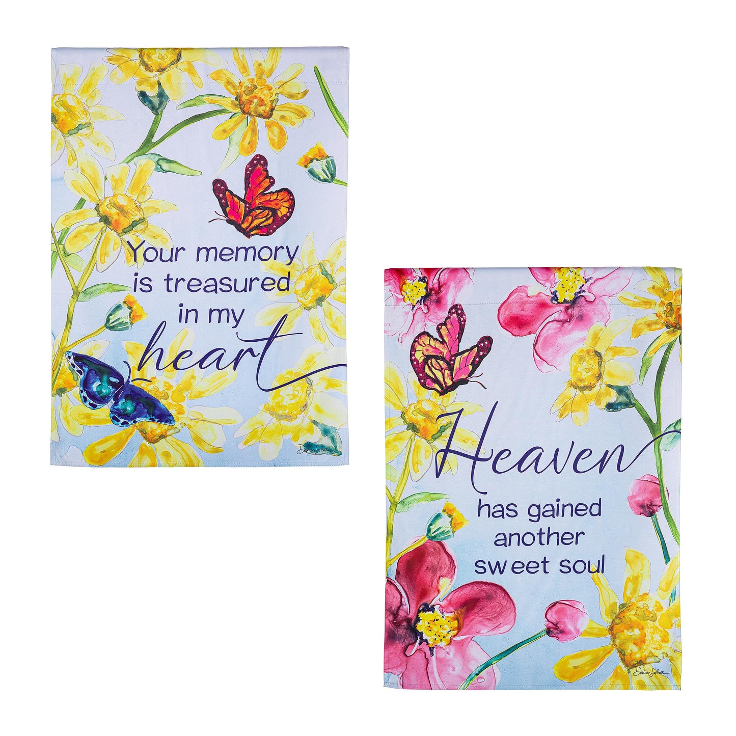 Treasured Memories Reversible Suede House Flag