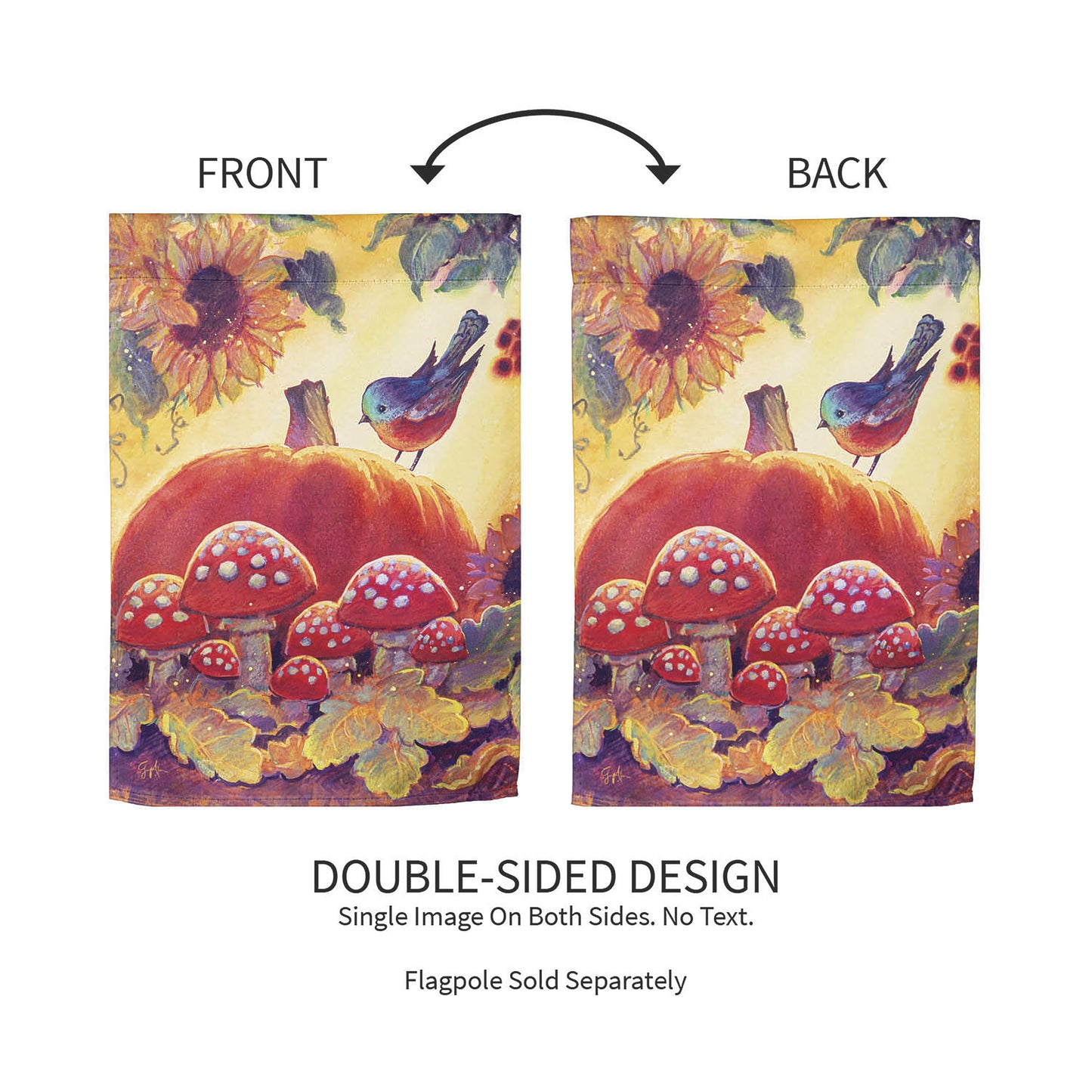 Autumn Light Suede Garden Flag