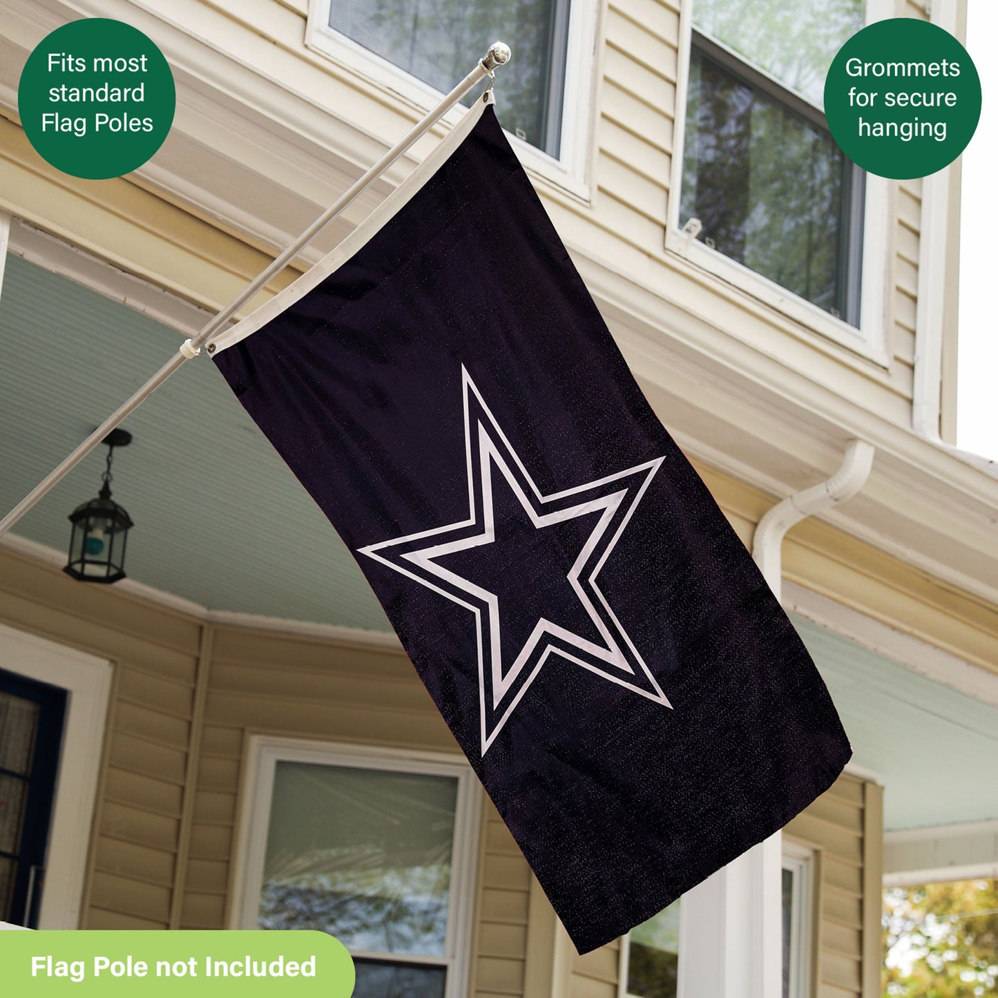 Dallas Cowboys Single Sided Estate Flag with 2 Grommets, 3'x5'