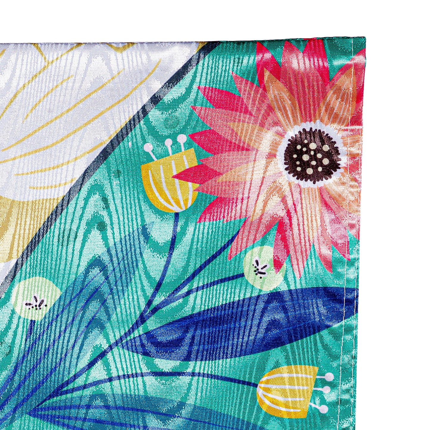Folk Butterfly Moire Garden Flag