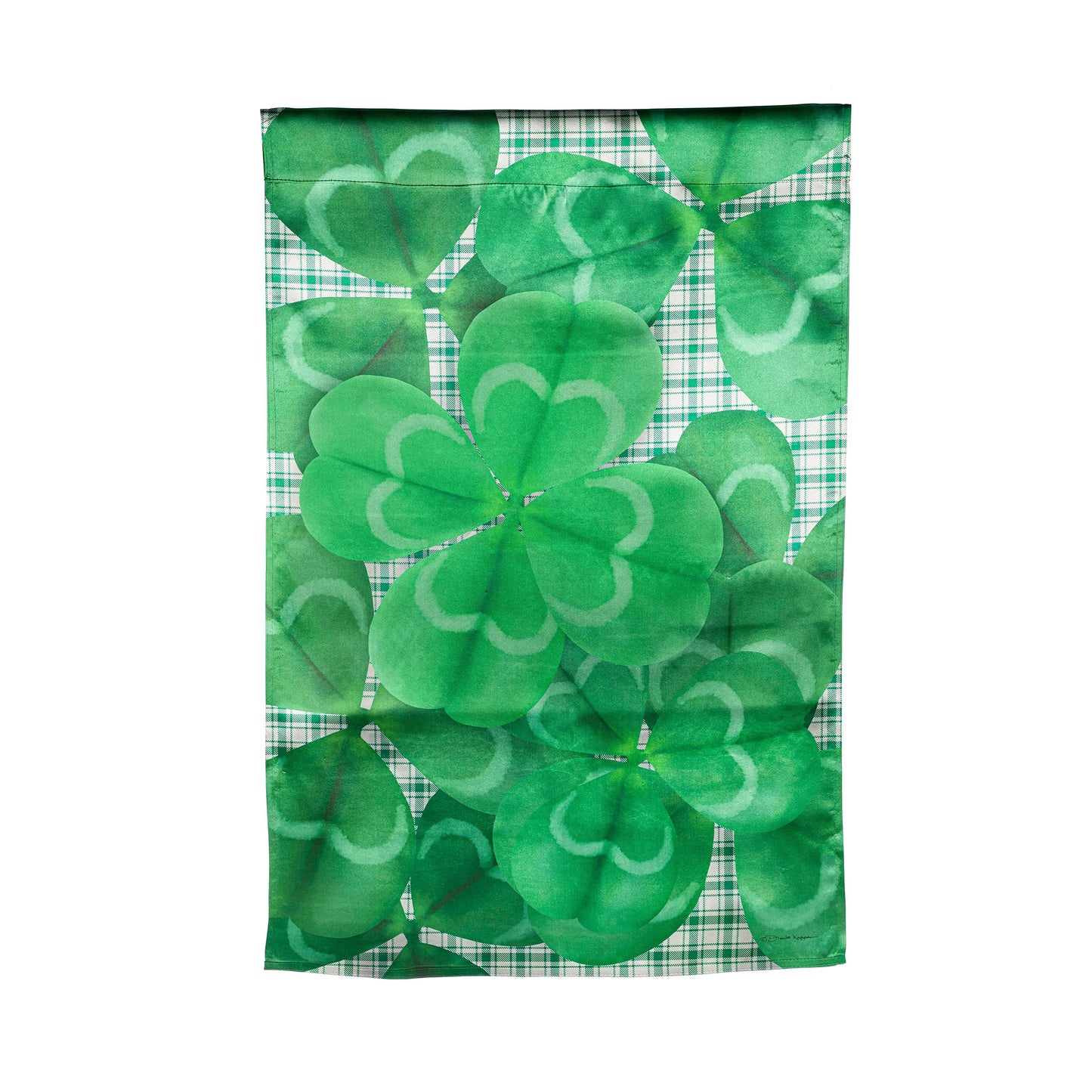 Lucky Clover Lustre House Flag