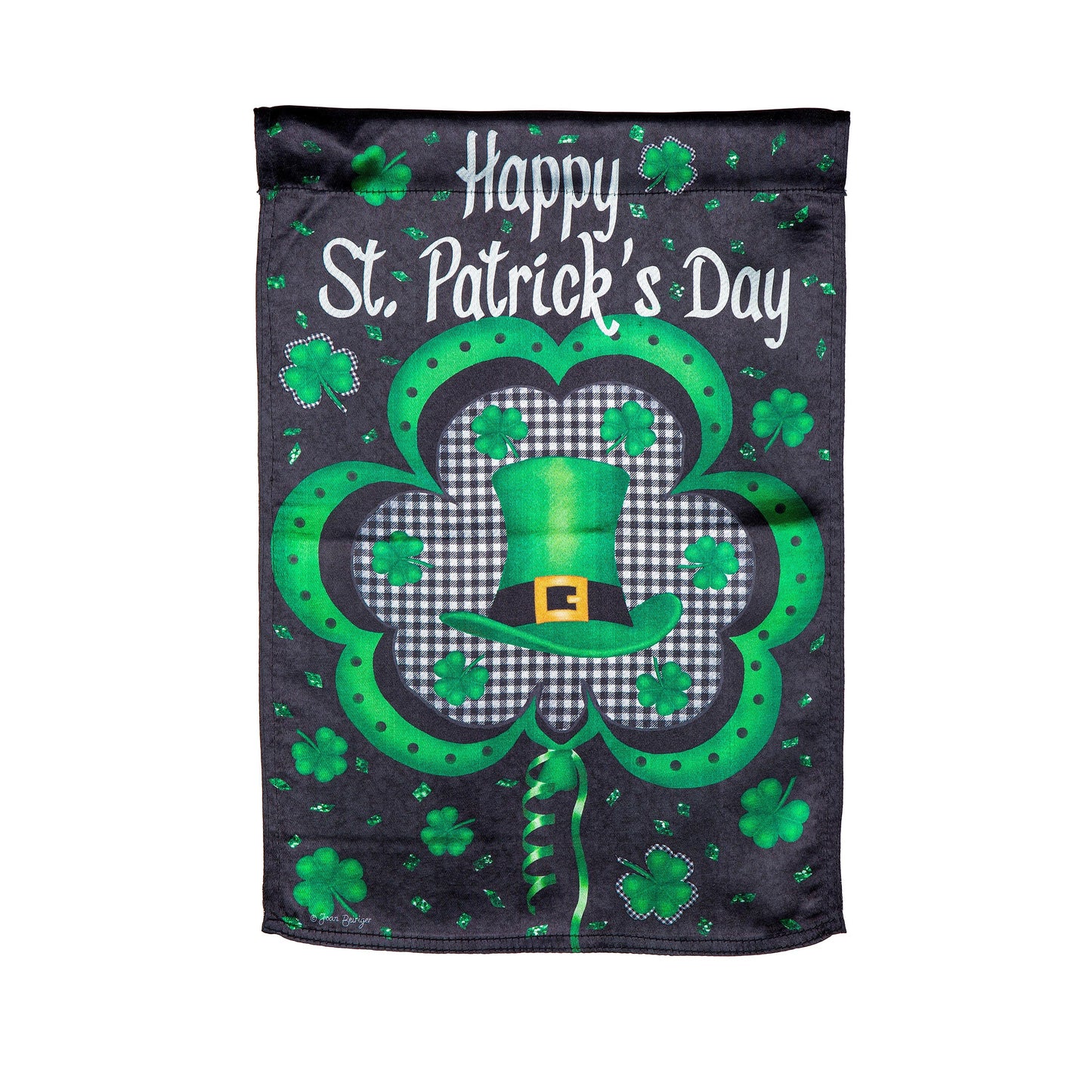 Welcome St. Pats Lustre Garden Flag
