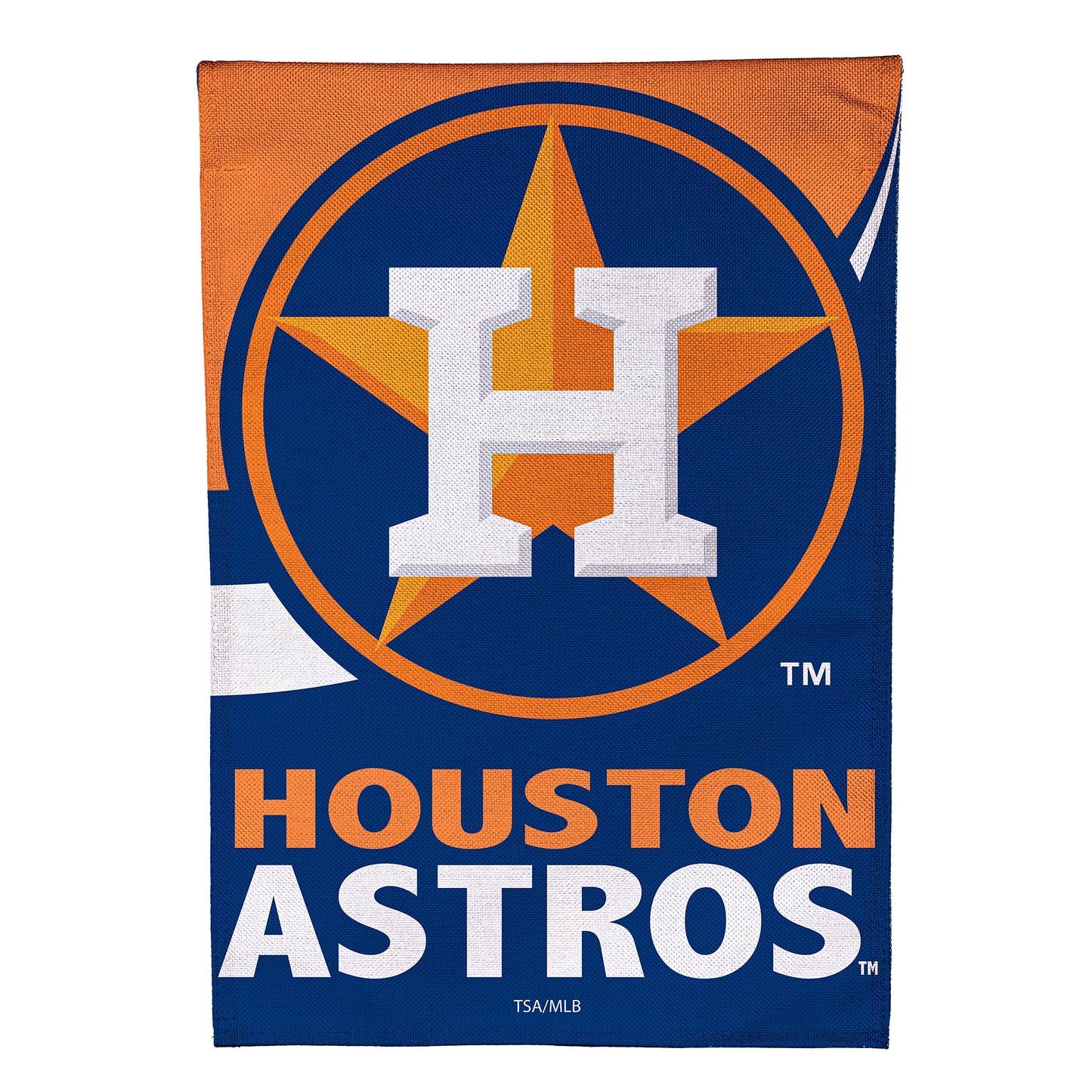 Houston Astros Burlap House Flag
