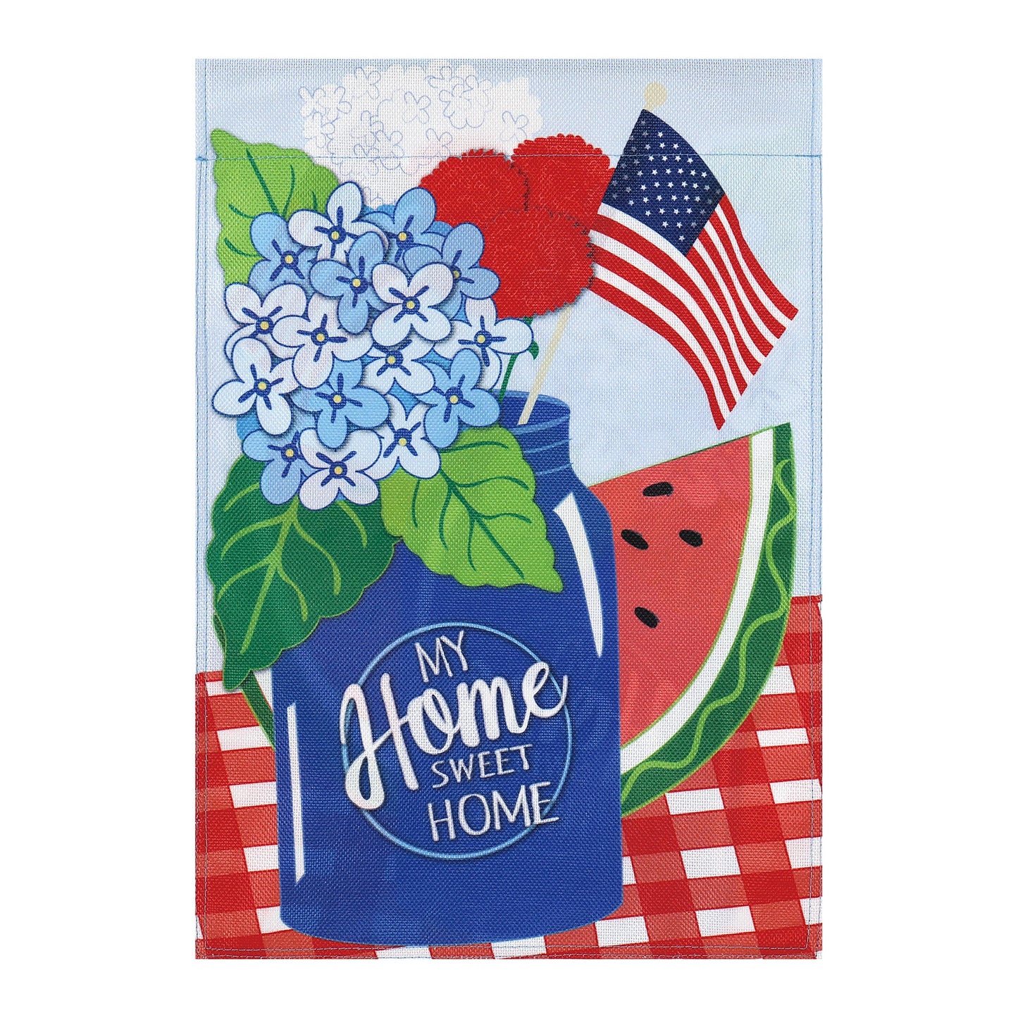 My Home Sweet Home Garden Burlap Flag
