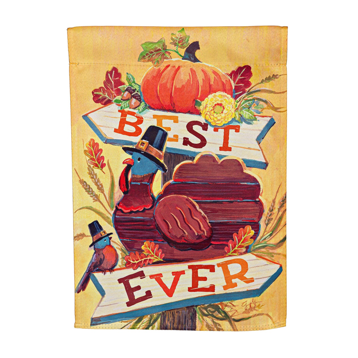 Best Ever Turkey Suede Garden Flag