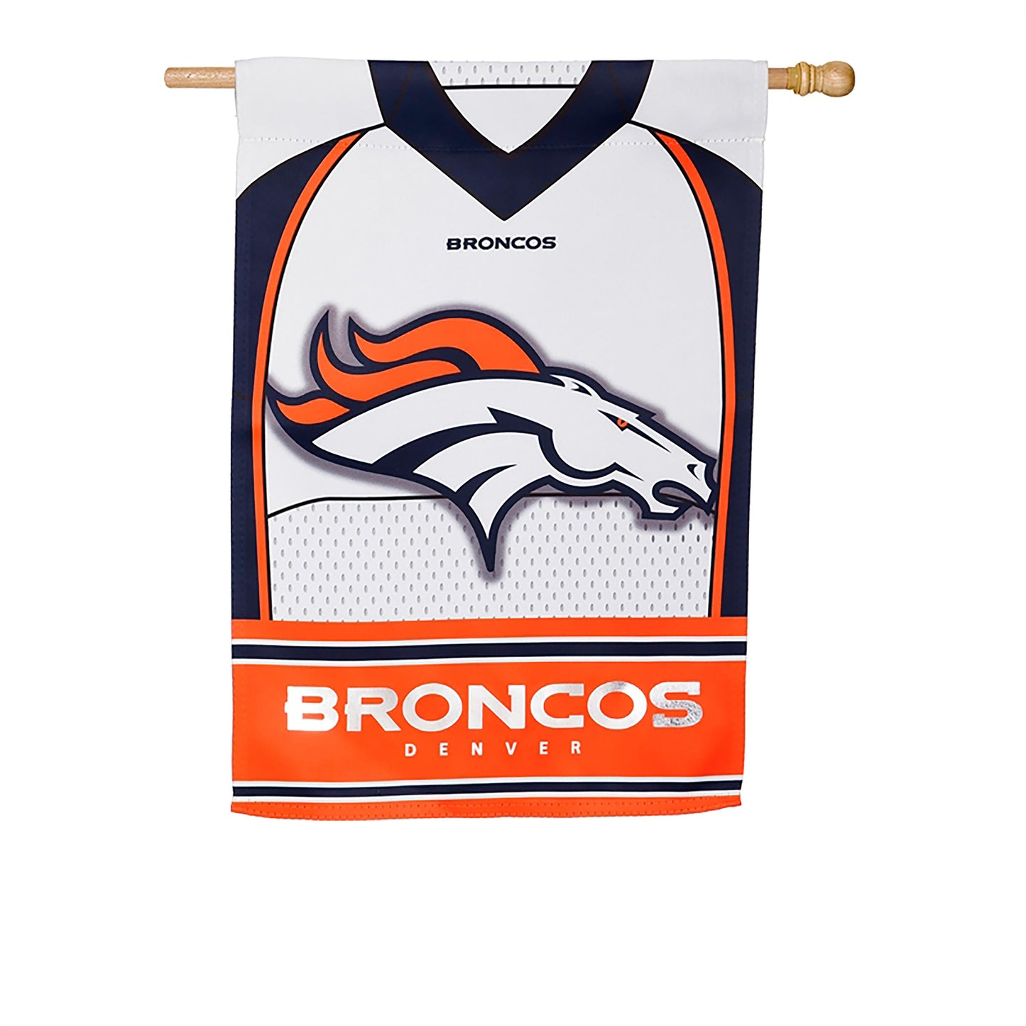 Flag, DS Suede, Foil, Reg, Jersey, Denver Broncos