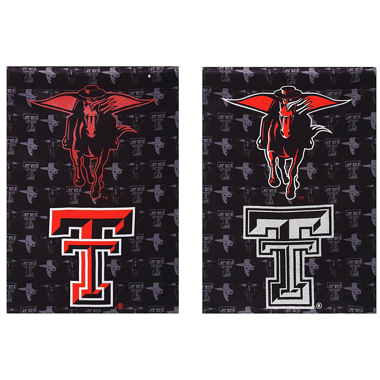 Flag, Suede, Glitter, DS, Gar, Texas Tech