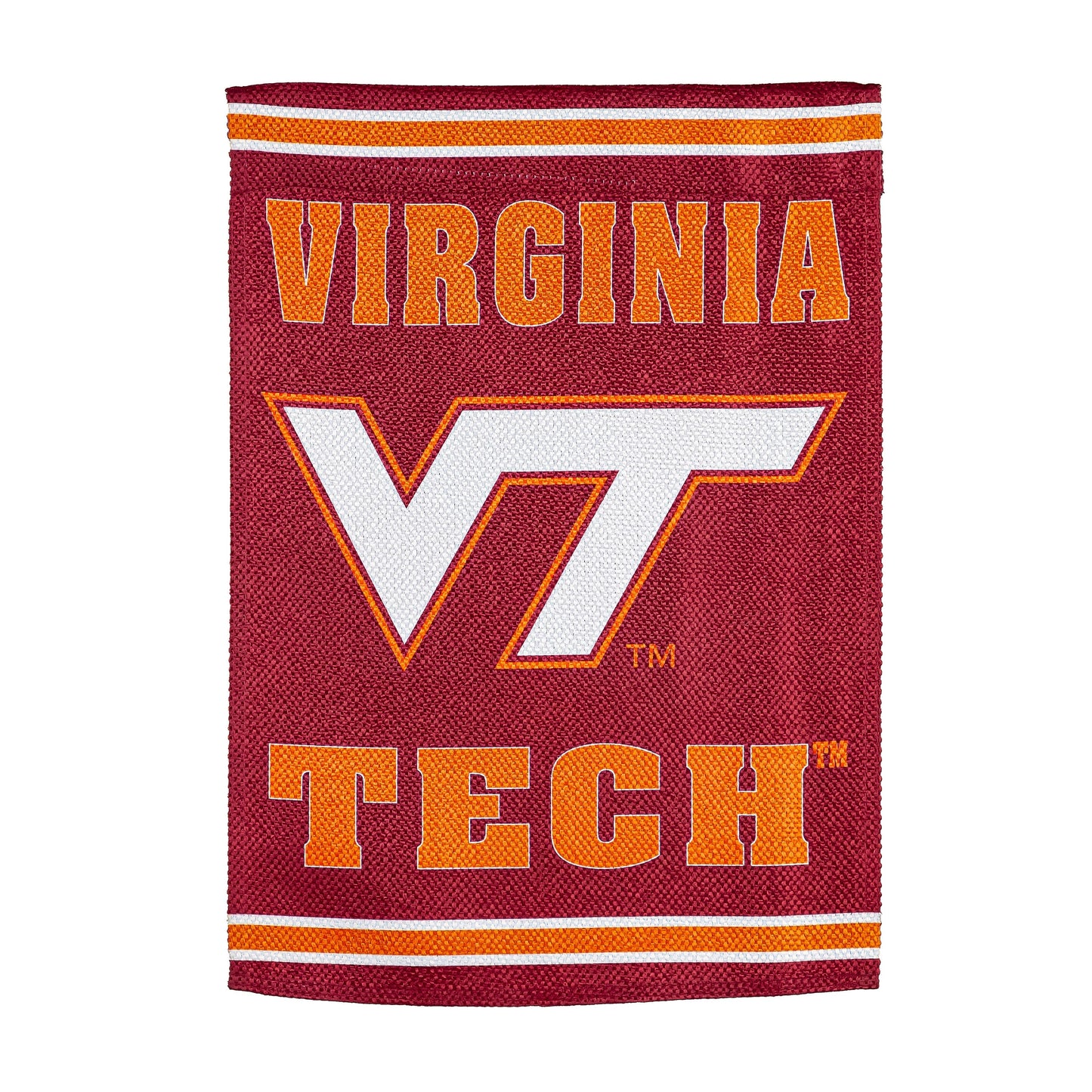 Virginia Tech Embossed Suede House Flag