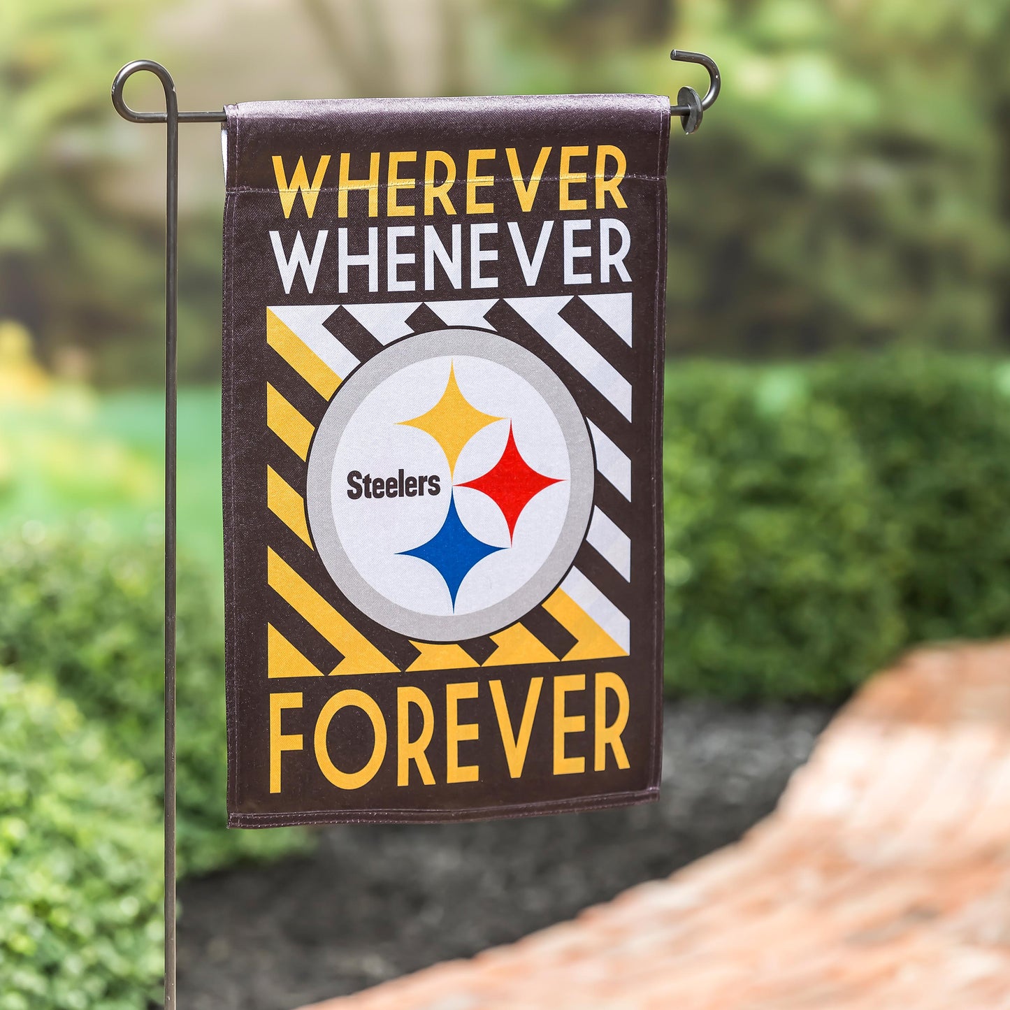 Pittsburgh Steelers WWF Fan Garden Flag