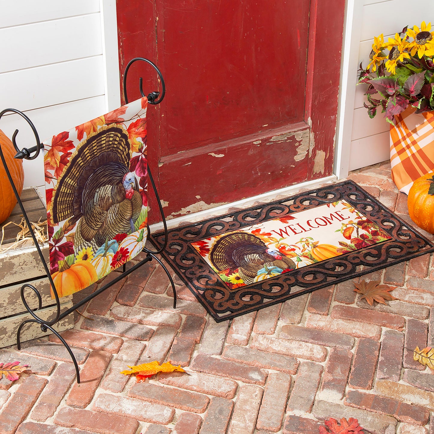 November Turkey Garden Suede Flag