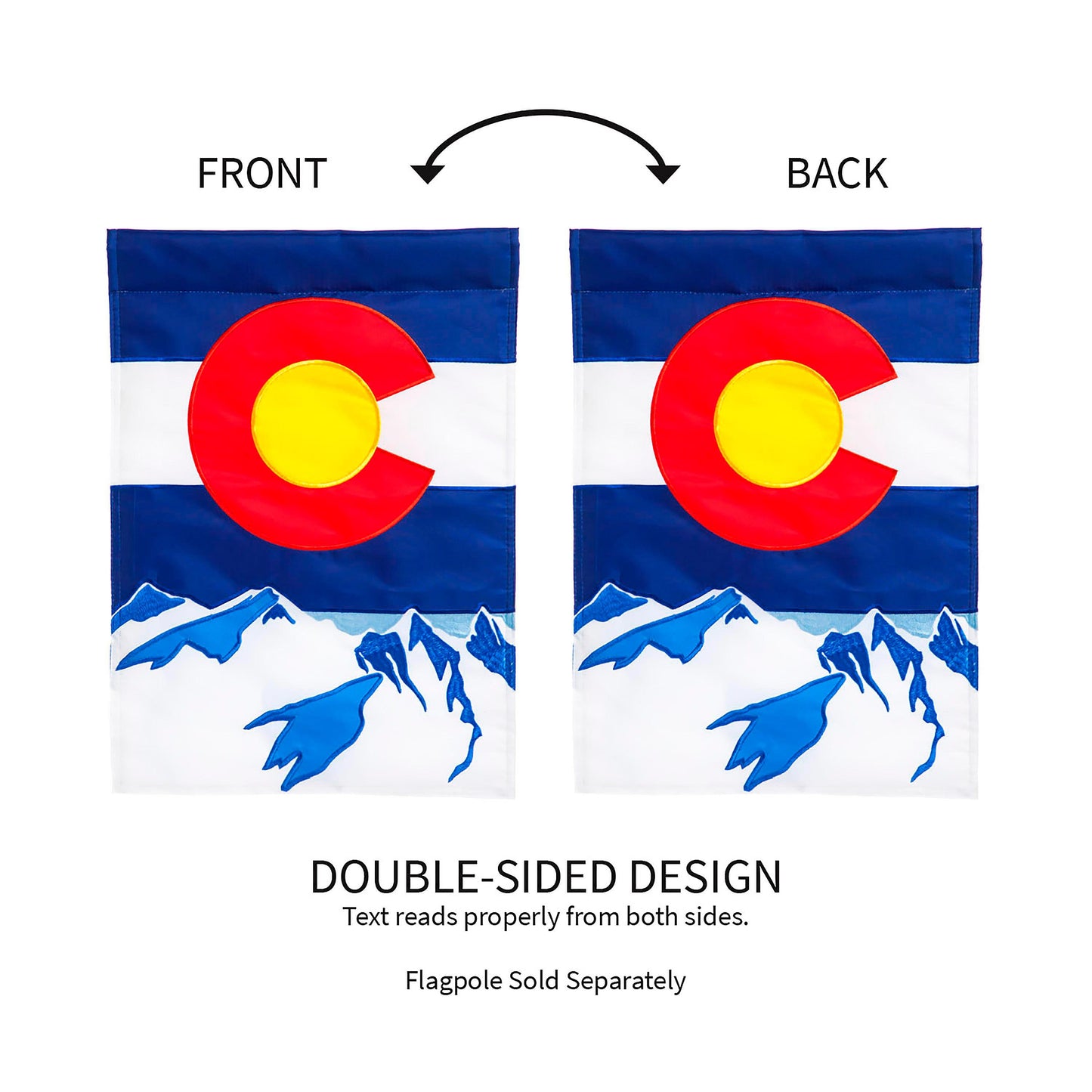 Colorado State Garden Applique Flag
