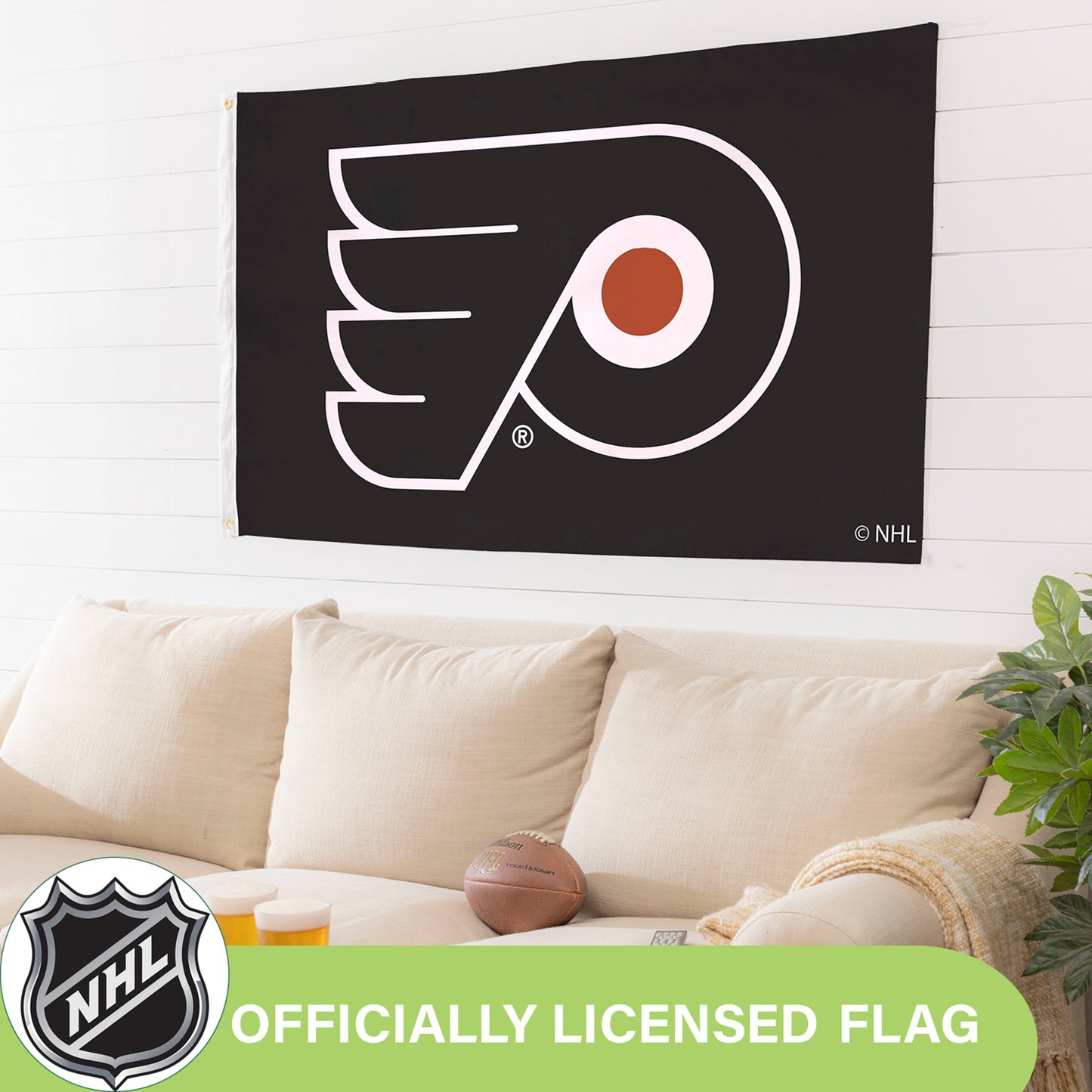 Philadelphia Flyers Single Sided Estate Flag with 2 Grommets, 3'x5'