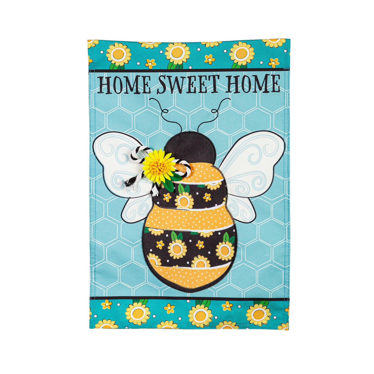 Home Sweet Home Bee Linen Garden Flag