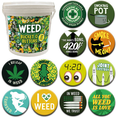 Weed 144 Pc Bucket O' Buttons - Weed 144 Pc Bucket O' Buttons - Special Products
