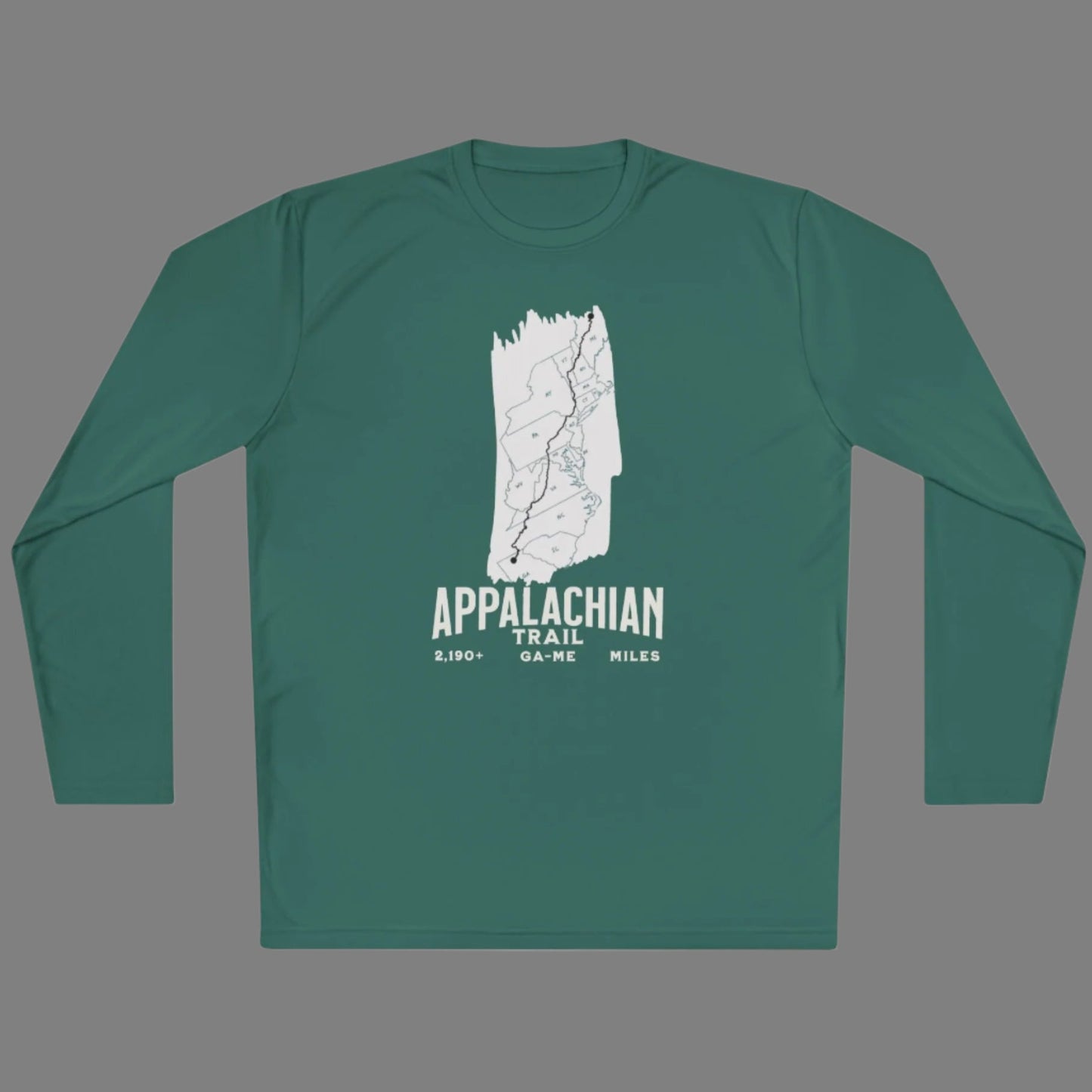 Appalachian Trail White Blaze Unisex Long Sleeve Performance Shirt