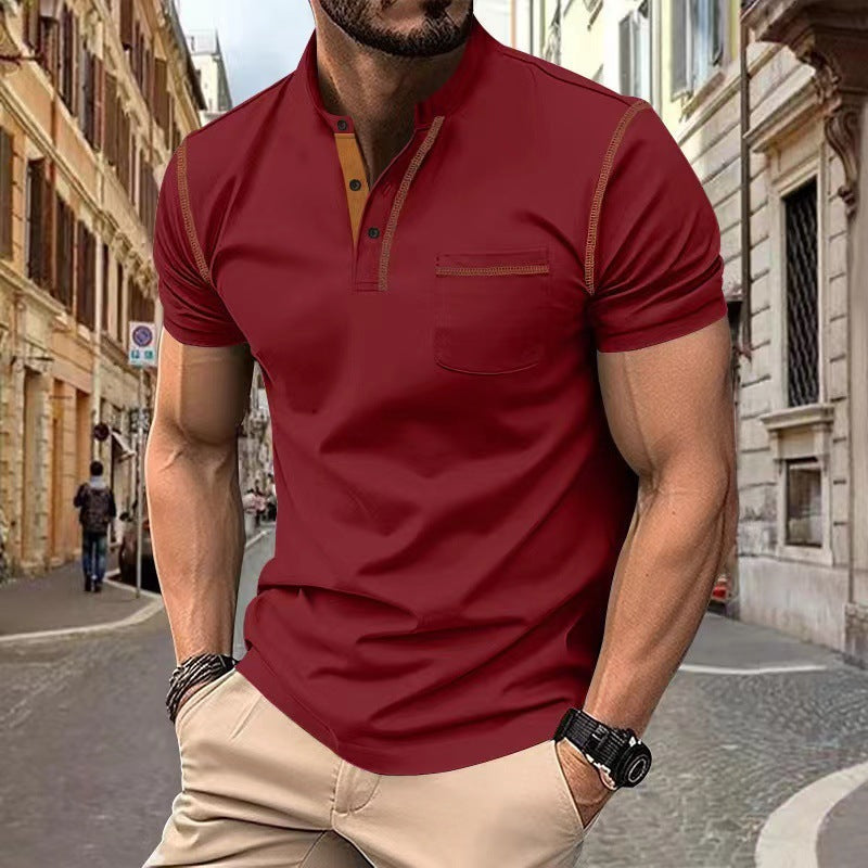 Men's Quick-Dry Polo Shirt - Lightweight Polyester Summer Casual