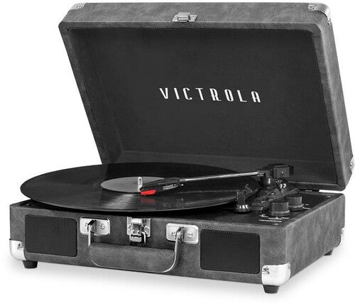 Victrola Journey Bluetooth Suitcase Turntable Grey (VSC-550BT-GRY) - Turntable