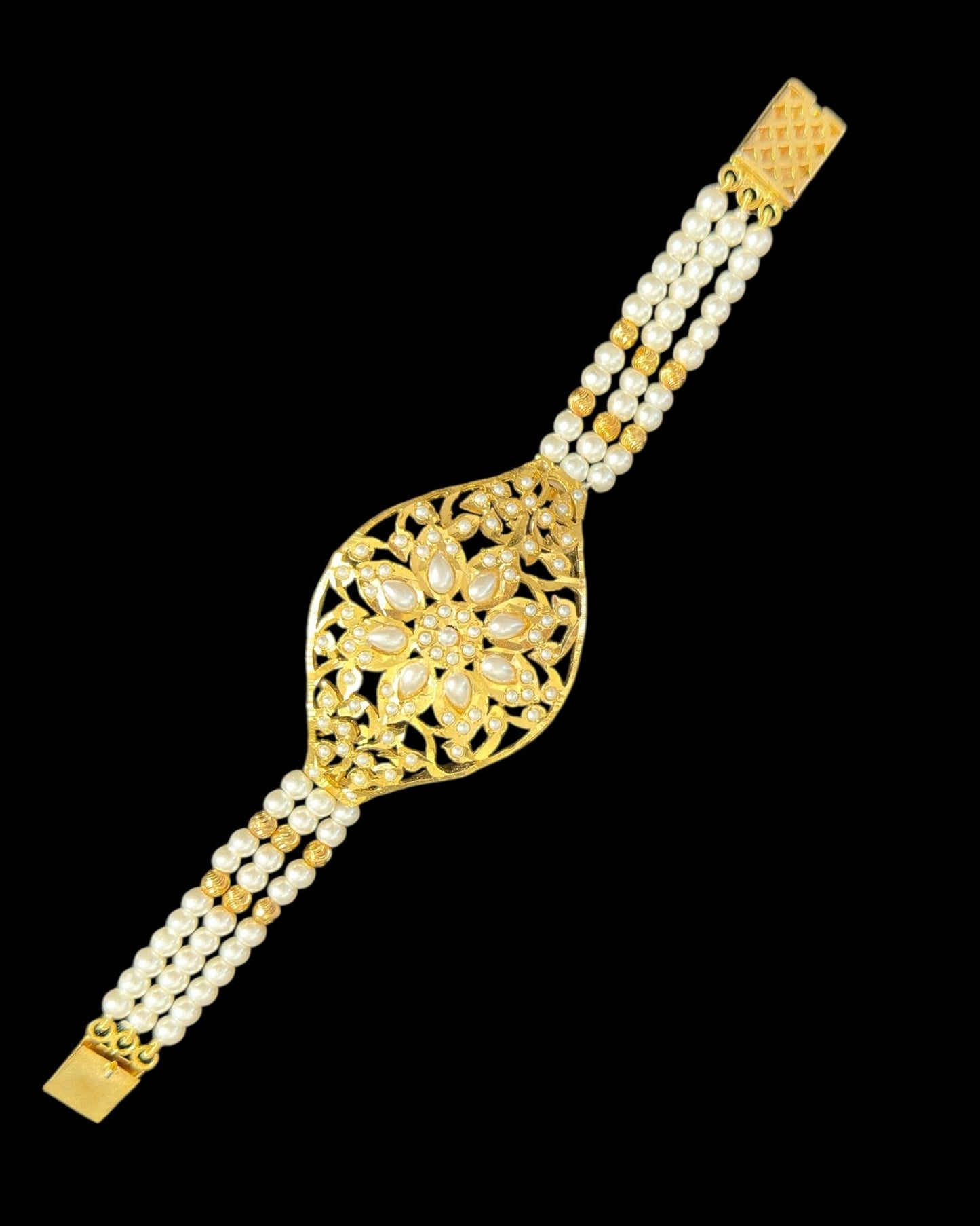 Jadau bracelet - pearls ( READY TO SHIP )