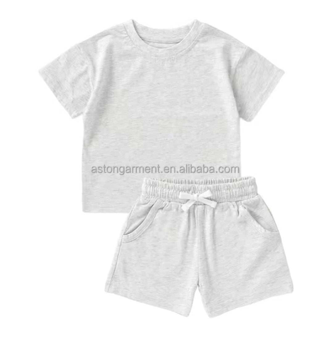 Organic Cotton Short Sleeve T-Shirt and Short Set