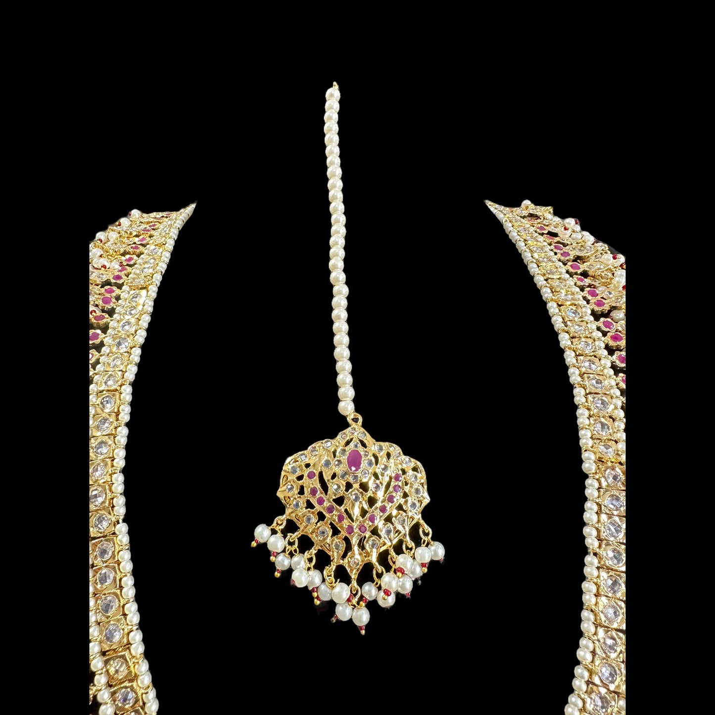DLN57 long pathani style hyderabadi rani haar ( READY TO SHIP )