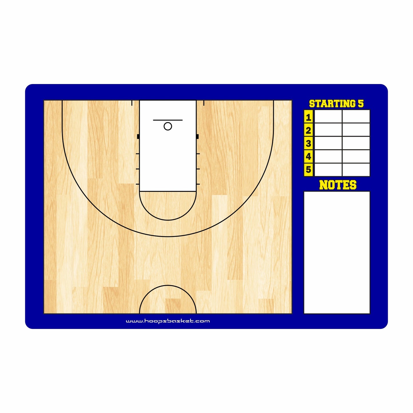 MEN'S NCAA Custom Classic Magnetic Coaching Board 15.7'' x 10.6'' / 40 x 27 cm