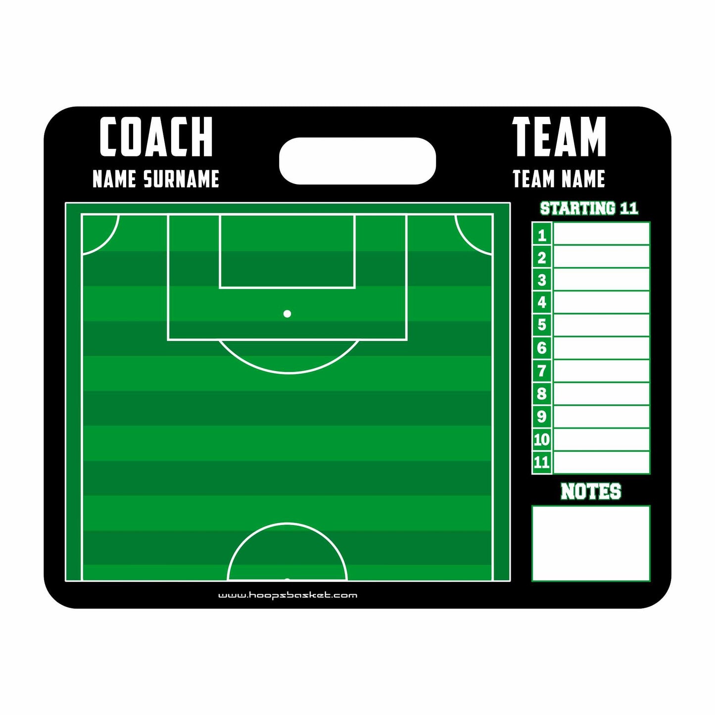 Custom Soccer / Football Magnetic Coaching Board 22'' x 17.5'' / 56 cm x 45 cm