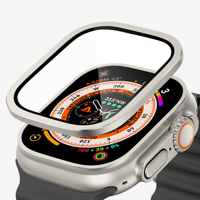 Aluminum Alloy Frame Tempered Film For Apple Watch