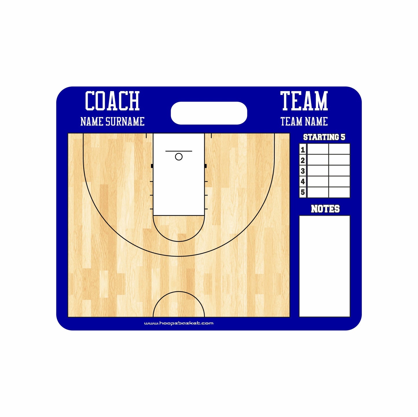 MEN'S NCAA Custom American Style Magnetic Coaching Board 11.4'' x 9.4'' / 29 cm x 24 cm