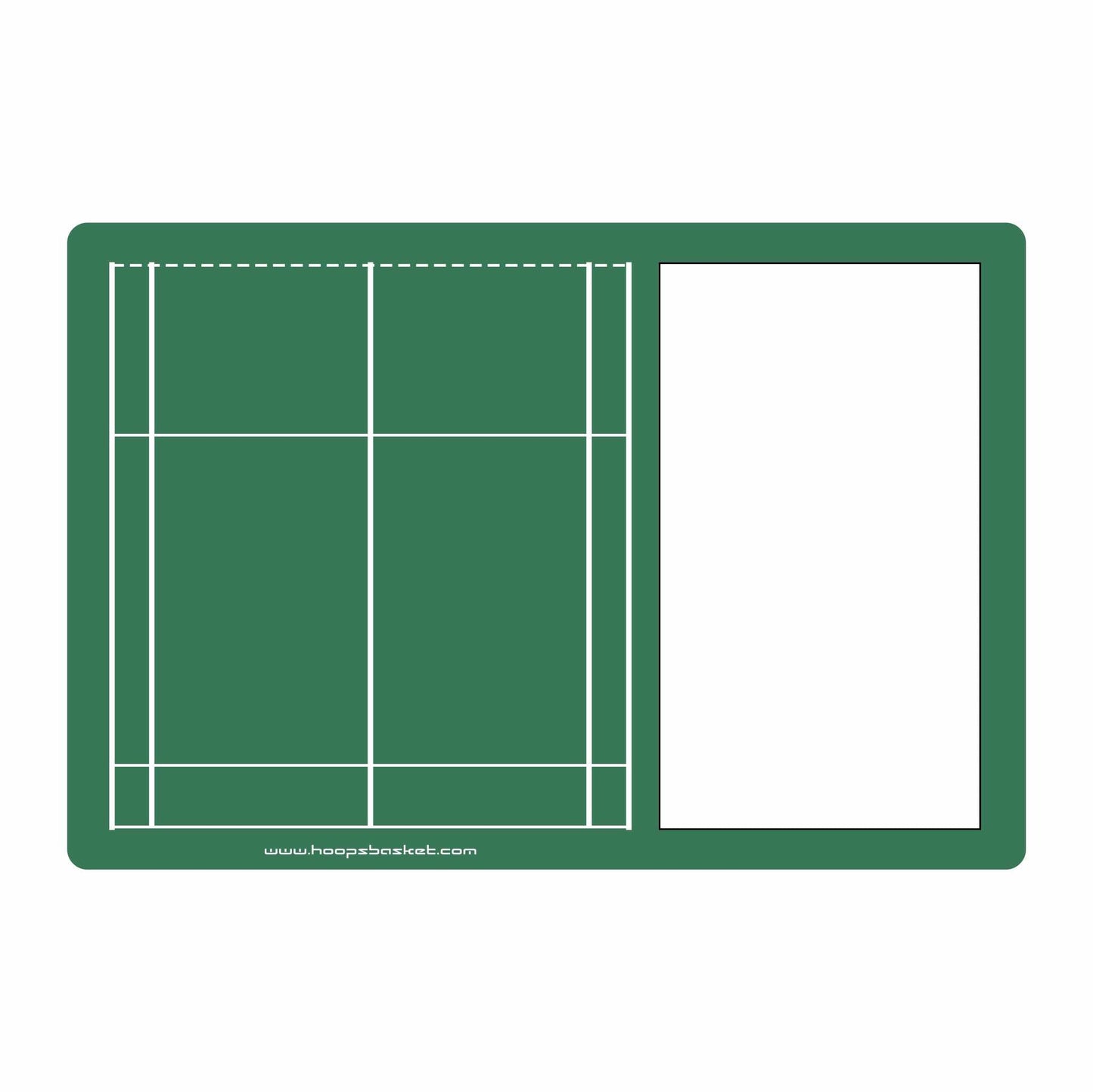 Custom Badminton Magnetic Coaching Board 15.7'' x 10.6'' / 40 x 27 cm