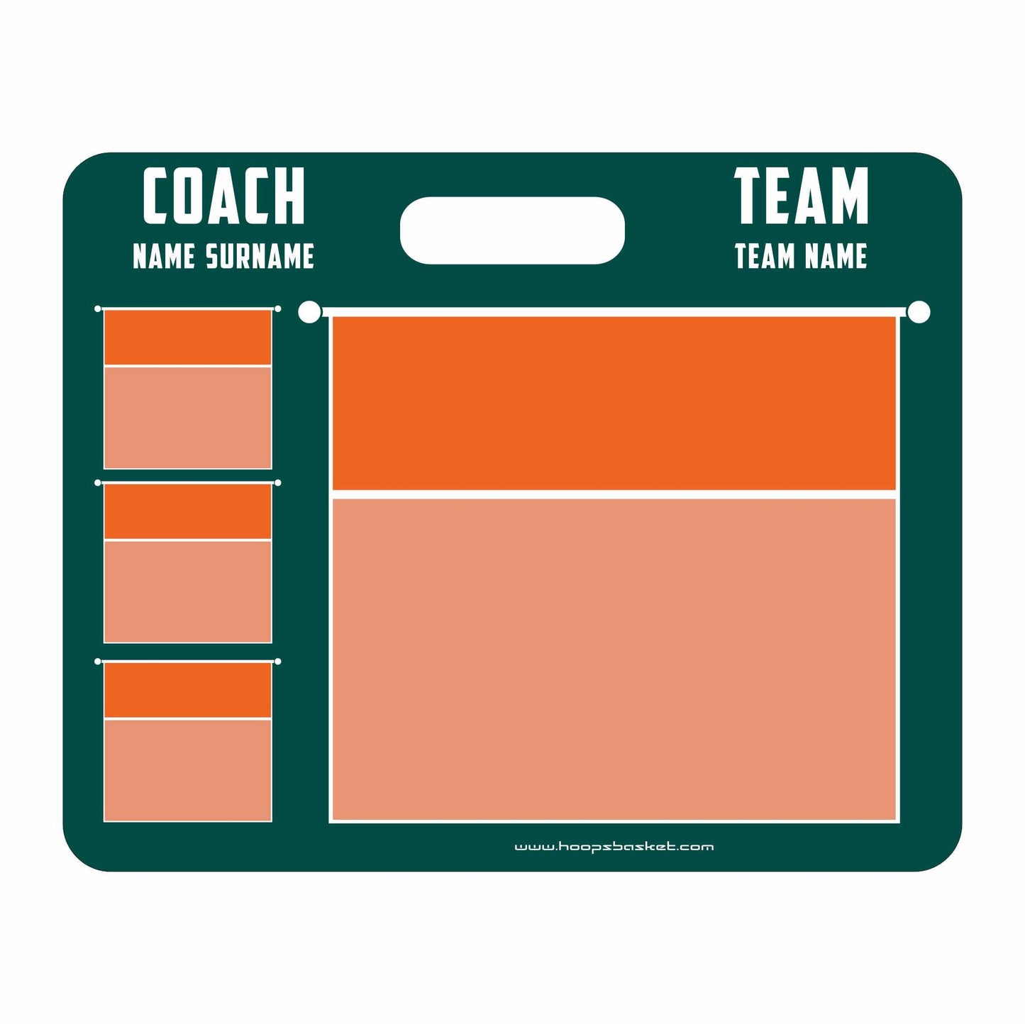 Custom Volleyball Magnetic Coaching Board 22'' x 17.5'' / 56 cm x 45 cm