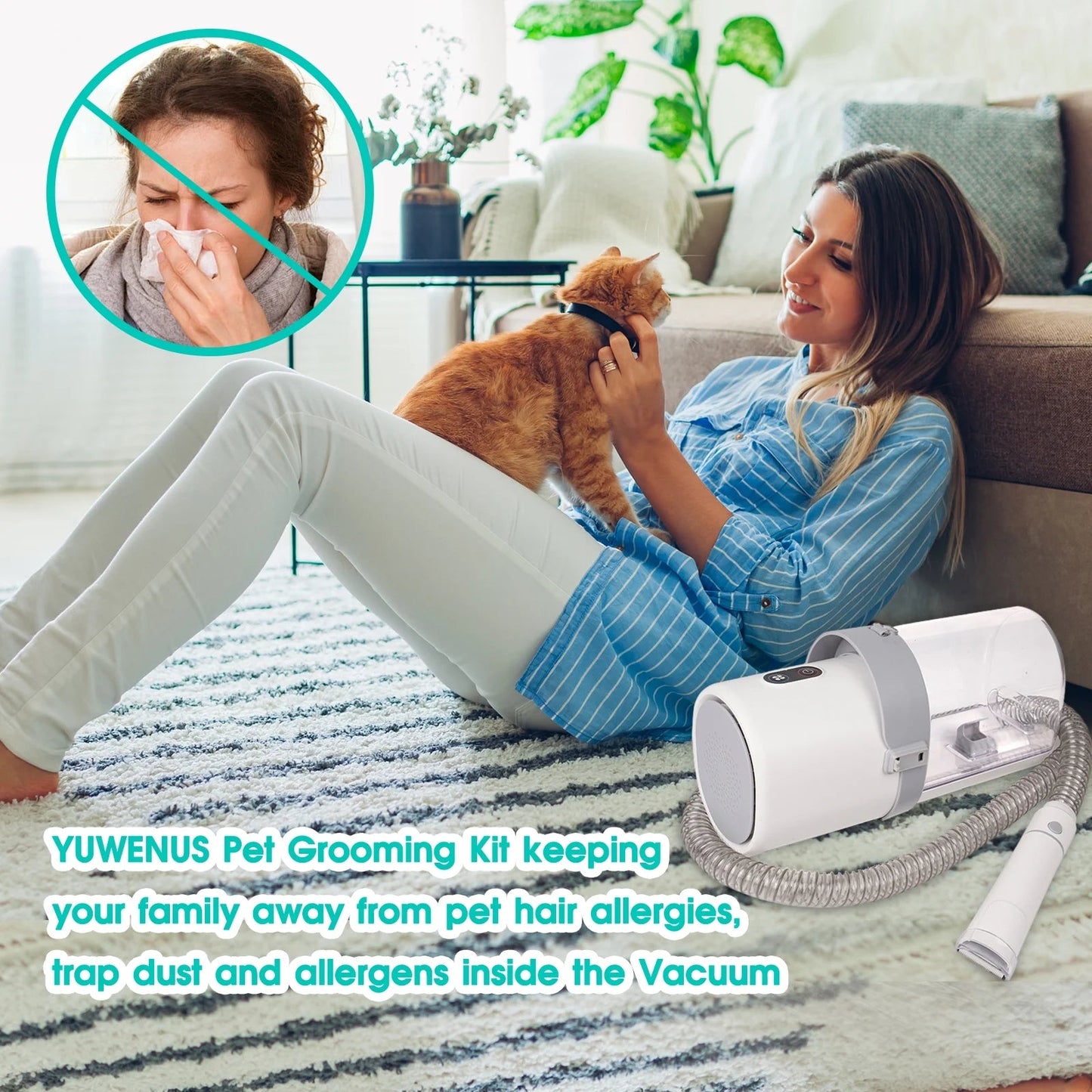 5 in 1 Pet Grooming Kit & Vacuum