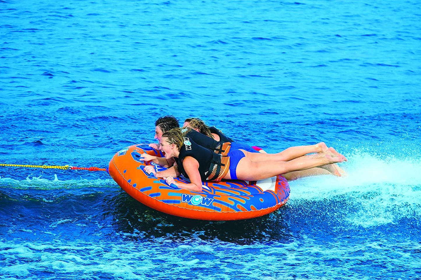 WOW Sports Nova 3 Person 3P Towable Deck Tube (22-WTO-3985)