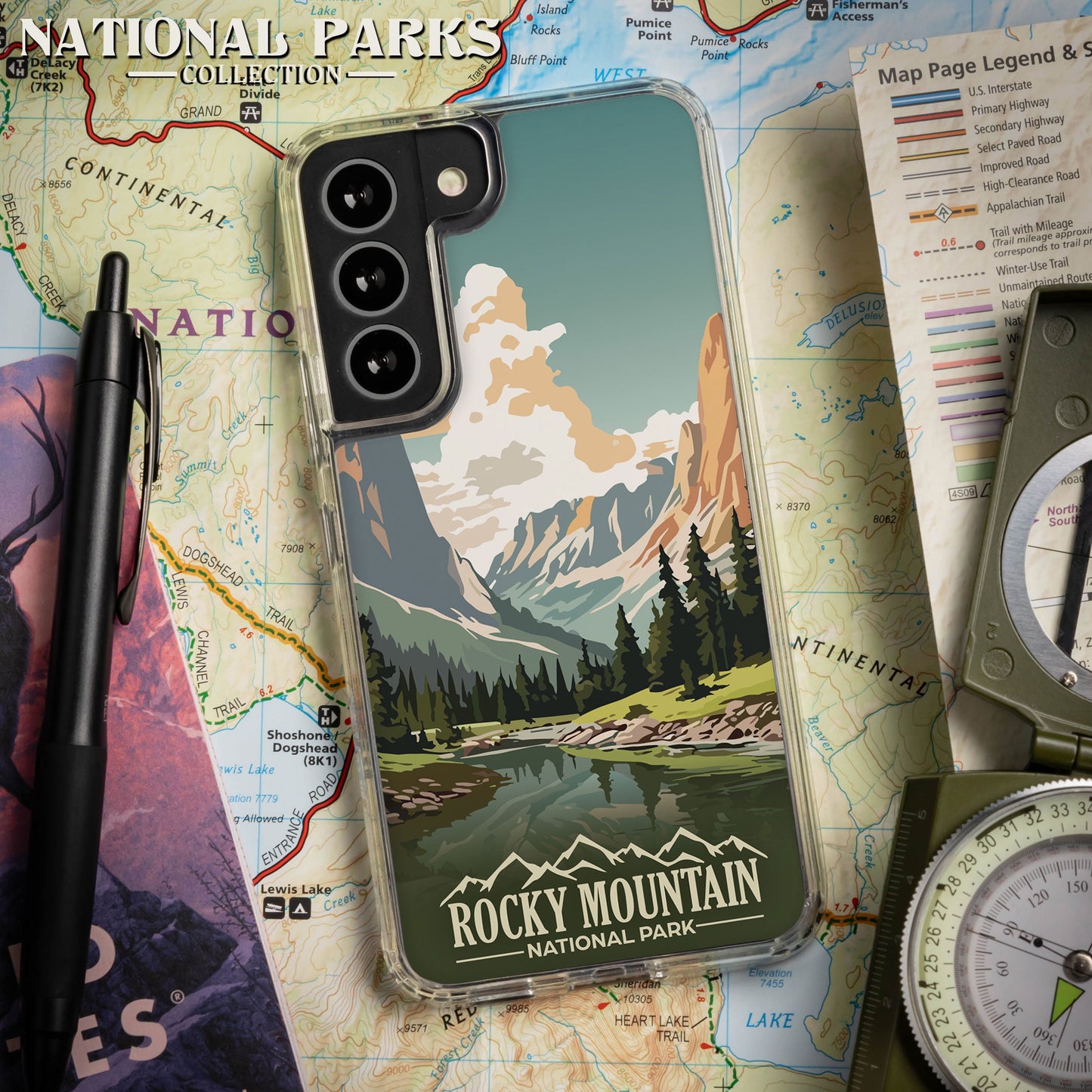 National Parks Rocky Mountain HD Samsung Galaxy S23 Phone Case