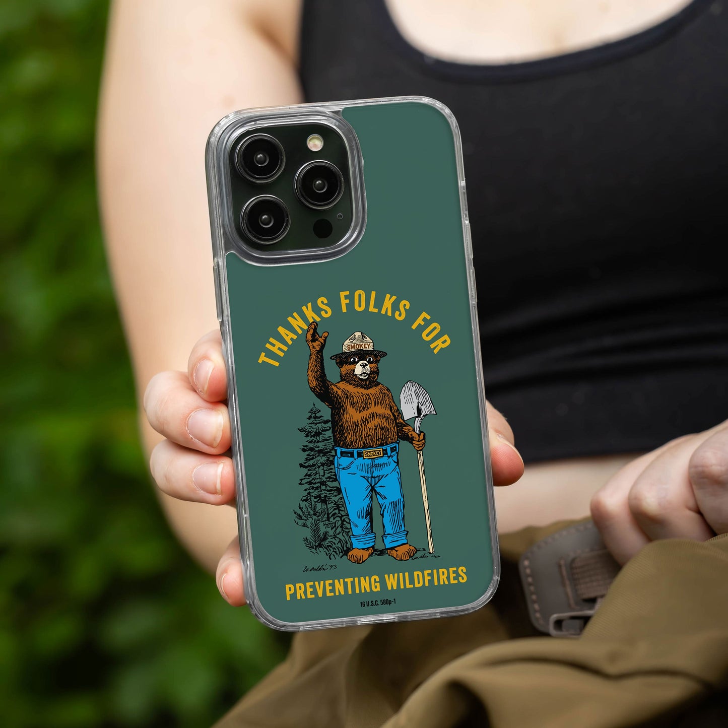 Smokey Bear Classic HD Apple iPhone 12 Series Mag-Safe Phone Case